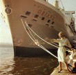 Model on Quay by Oriana Cruise Ship